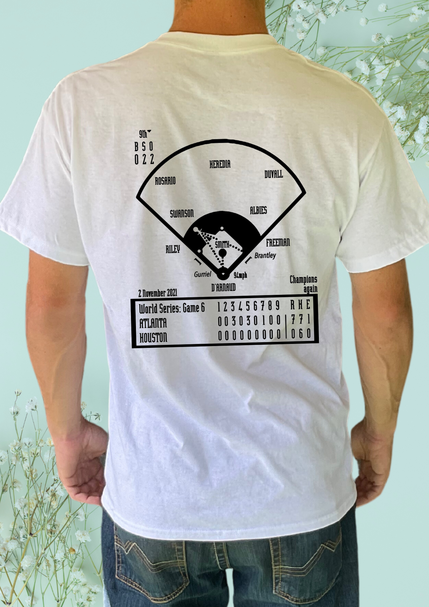 Guys Braves Winning Play Tee